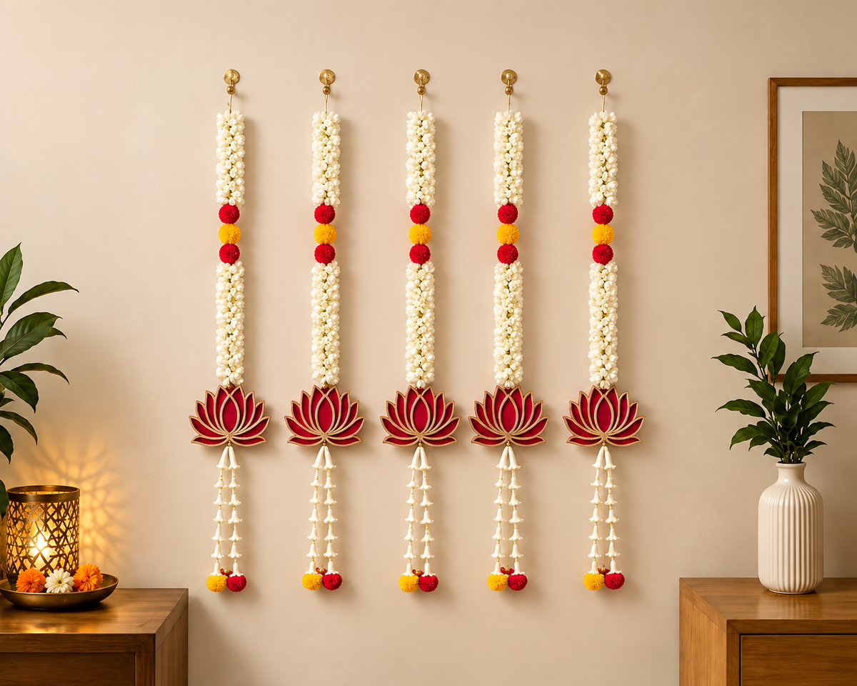 5 piece of Premium Lotus Decorative Hanging