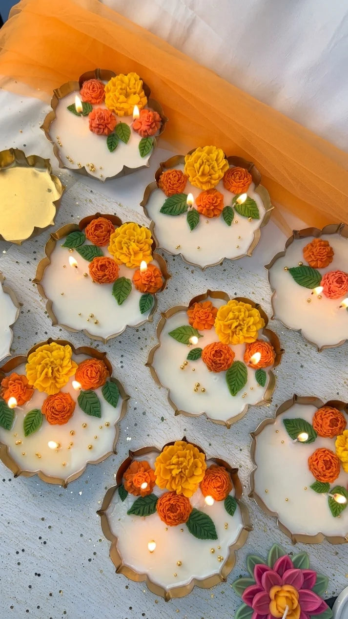 Marigold Urli Candle