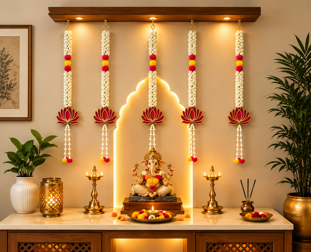 5 piece of Premium Lotus Decorative Hanging