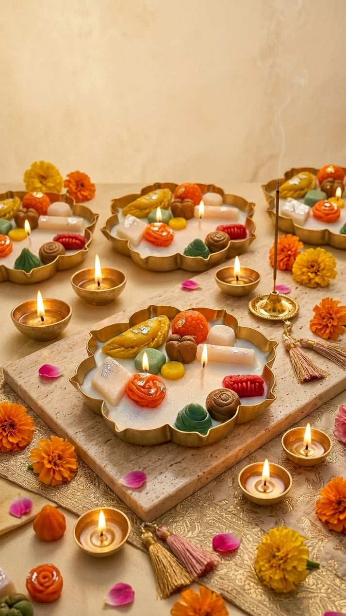 Mithai Urli Candle