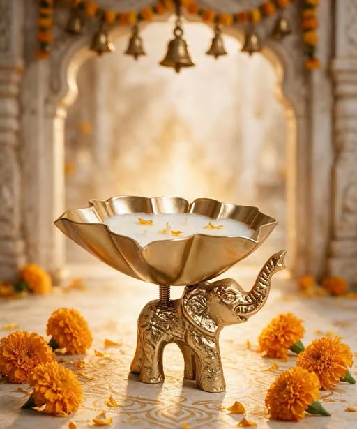Set of 2 Decorative Elephant Diya