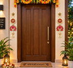 Shubh Labh Lotus Door Hanging Set of 2