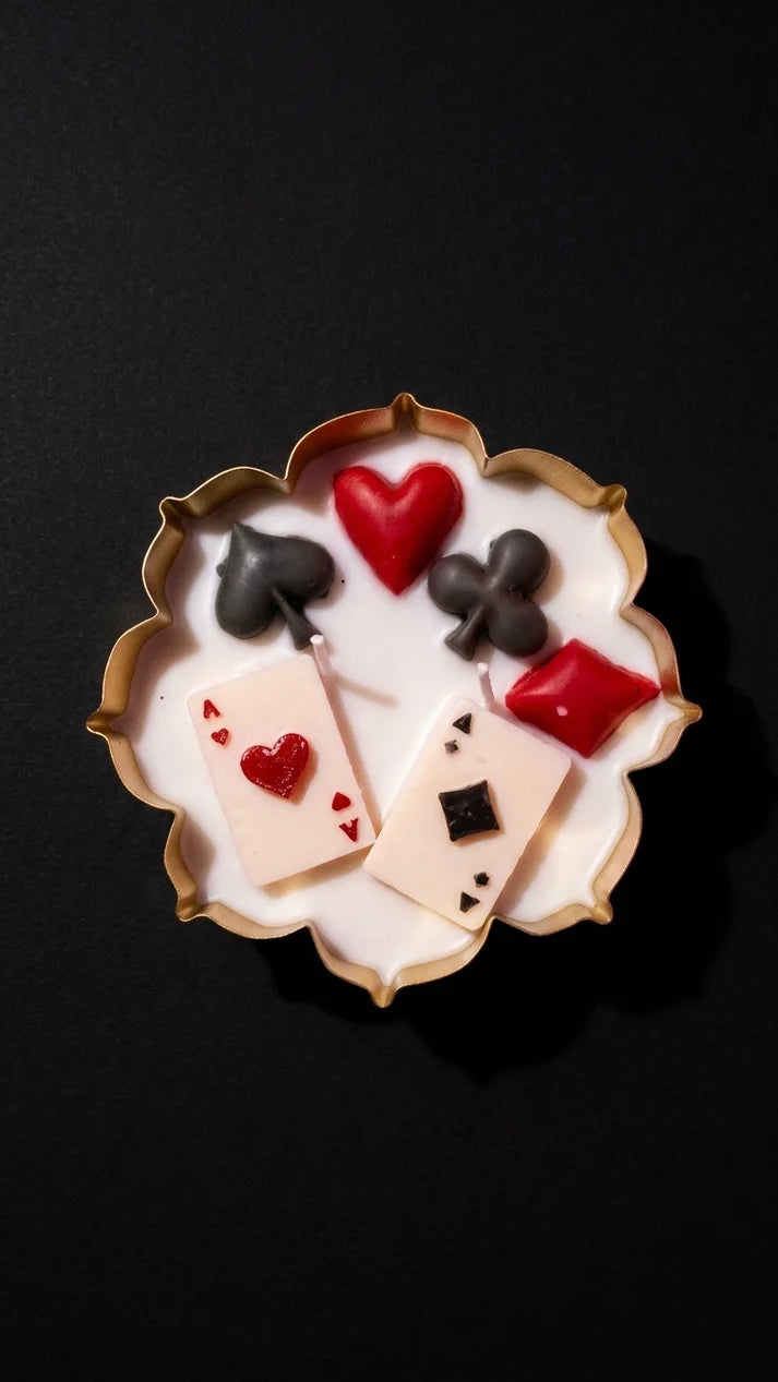 Poker Card Urli Candle