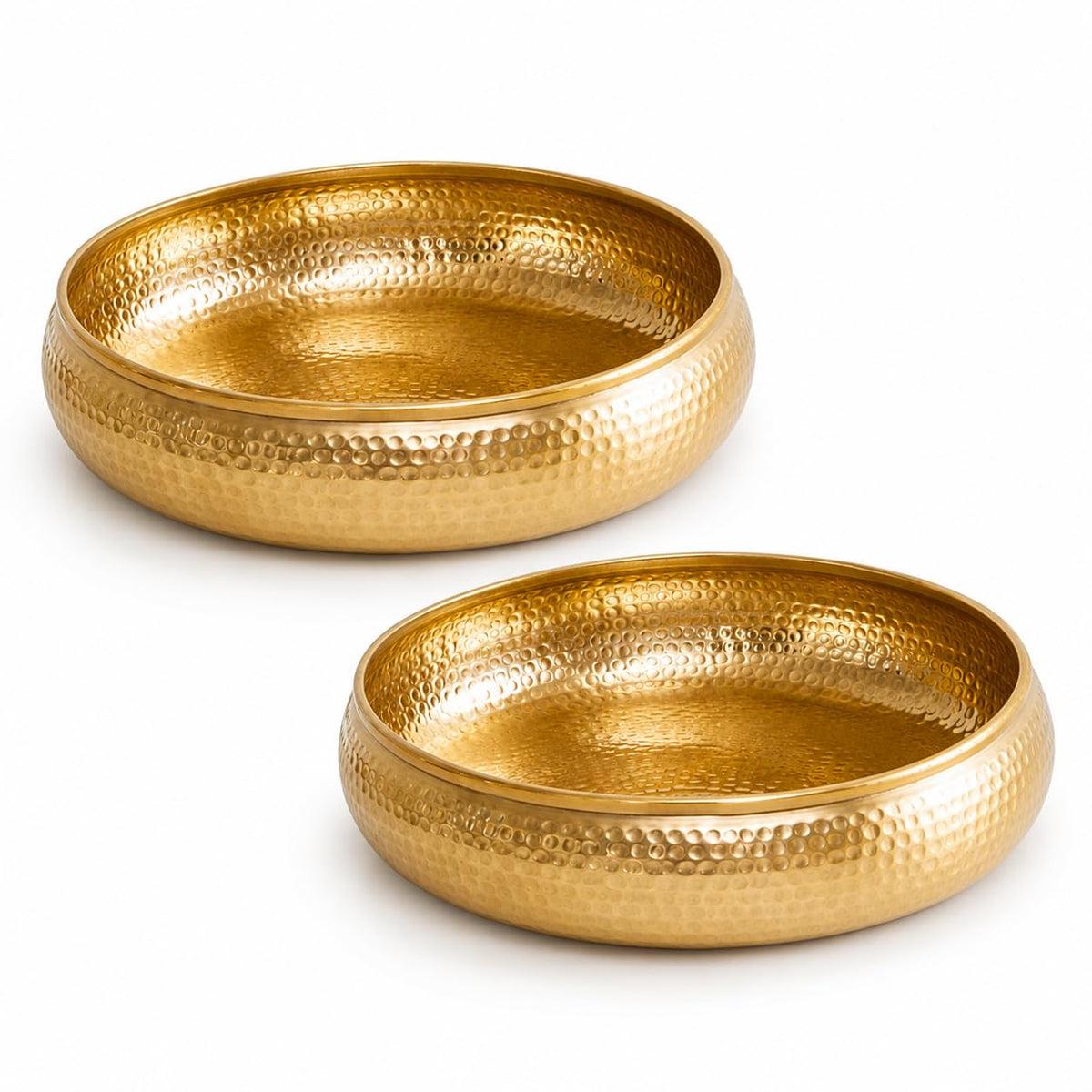 Handcrafted Hammered Urli Bowl for Home Decor [ Pack of 2 ]