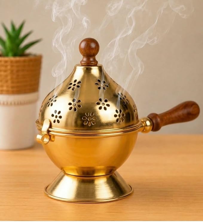 Metal Incense Burner Loban Dani Dhoop Dani