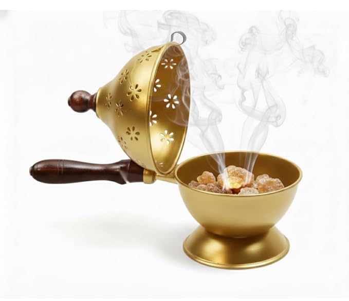 Metal Incense Burner Loban Dani Dhoop Dani