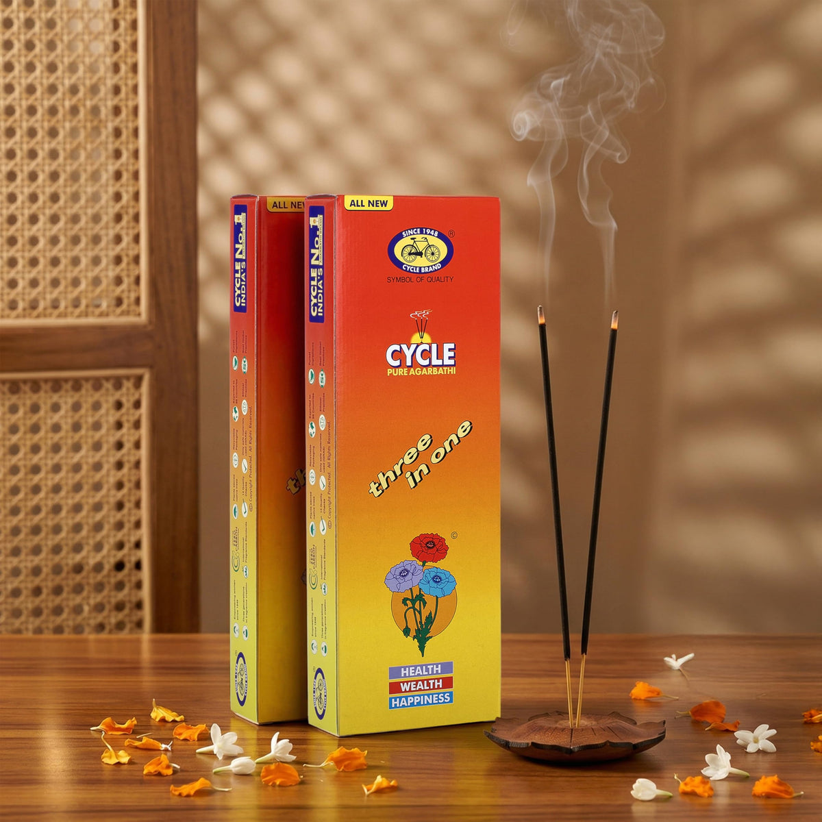 Cycle Pure Three in One Agarbatti / Classic Incense Sticks