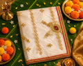 Golden Floral Embroidered Mata Chunri | 41.5 x 18 inch