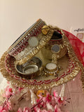 Aadhya Red-Gold Festive Set