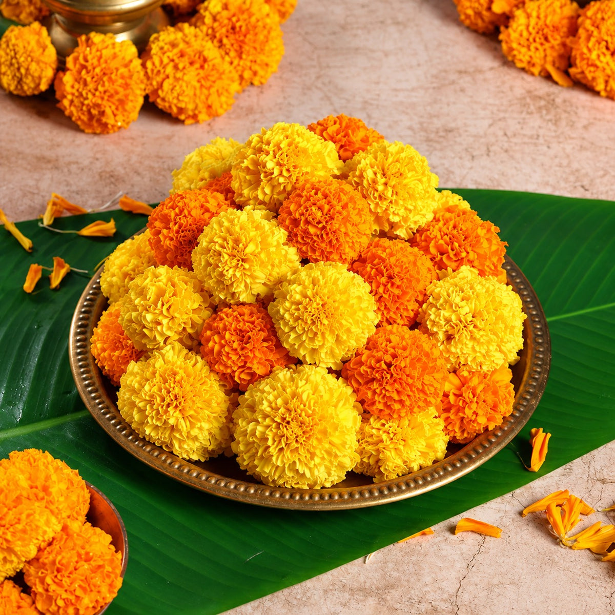 Marigold (Genda) Fresh Orange / Yellow/ Mix Assorted