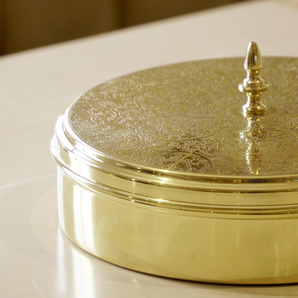 Brass Masala Dani / Spice Box