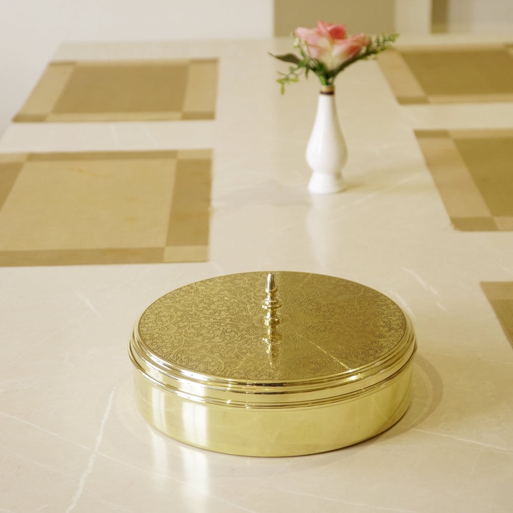 Brass Masala Dani / Spice Box