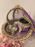 Shahzadi Purple Karwa Set